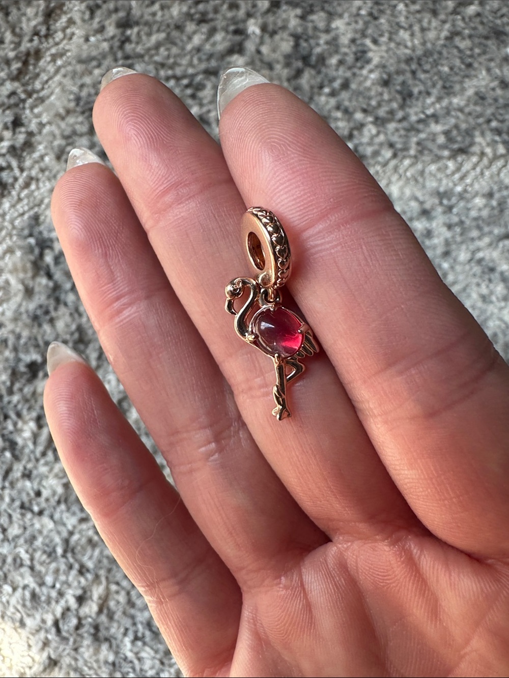 Pandora Rose Gold Flamingo Charm